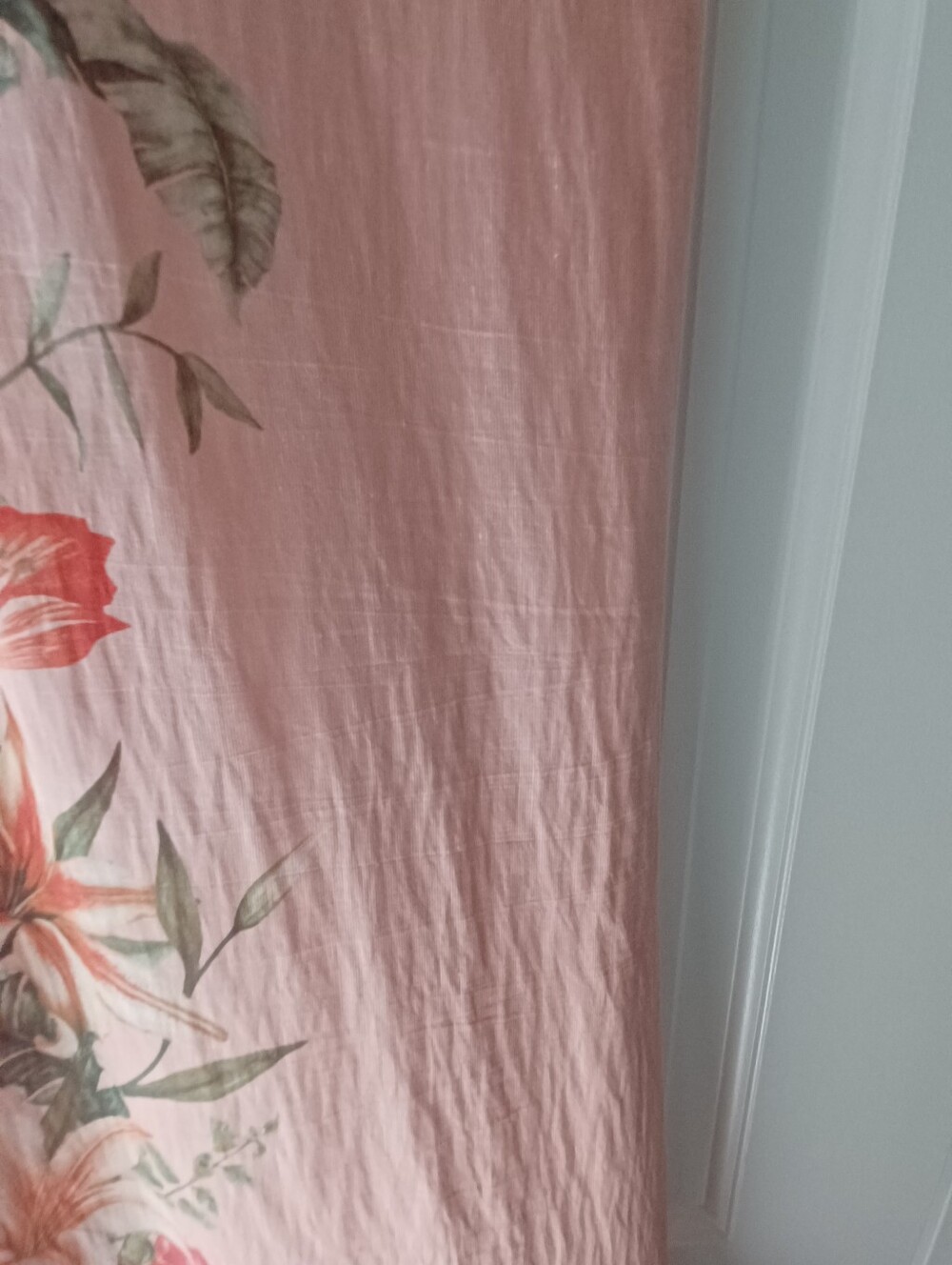 Versona Coral-Peach Floral Halter Maxi Dress with Back Bow - Picture 6 of 11